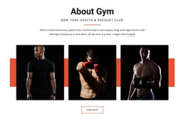 About Gym - Functionality Html Code