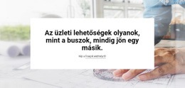 Üzleti Lehetőségek Egyszerű HTML CSS-Sablon