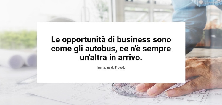 Opportunità di business Costruttore di siti web HTML