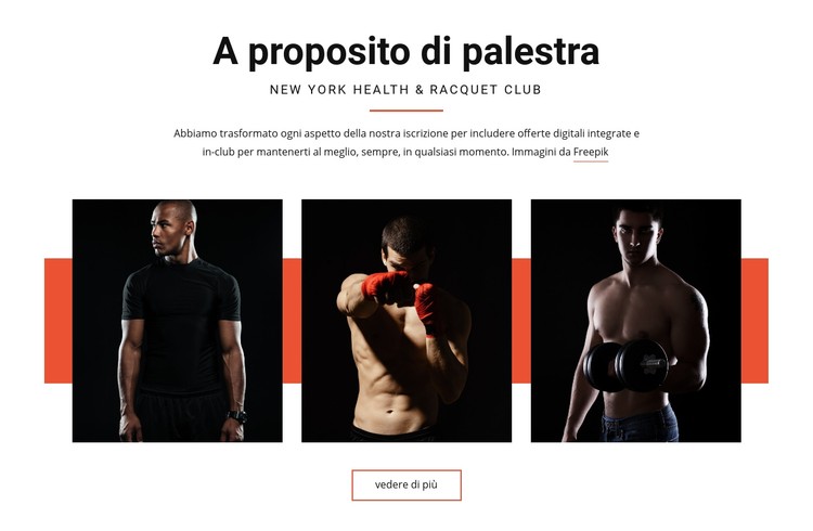 A proposito di palestra Modello CSS