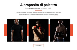 A Proposito Di Palestra - Modello Di Progettazione Del Sito Web