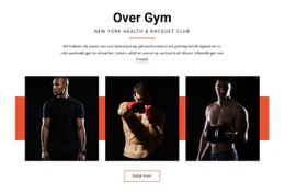 Responsieve HTML Voor Over Gym