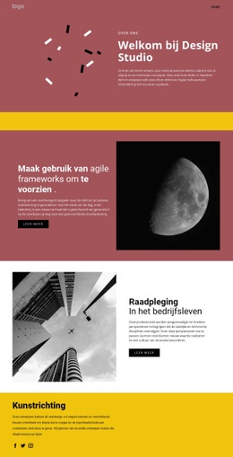 Studio Van Expressieve Kunst - HTML-Website-Indeling