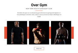 Over Gym - Website-Ontwerpsjabloon