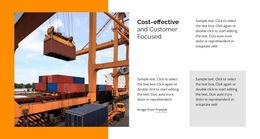 Shipping And Logistics One Page Template