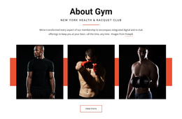 Page Builder For About Gym