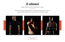 O Siłowni - Szablon Projektu Strony Internetowej