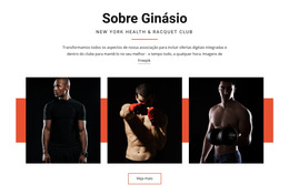 Sobre Ginásio - Modelo De Design De Site