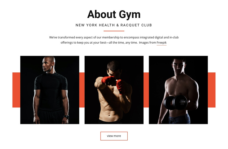 About Gym Squarespace Template Alternative