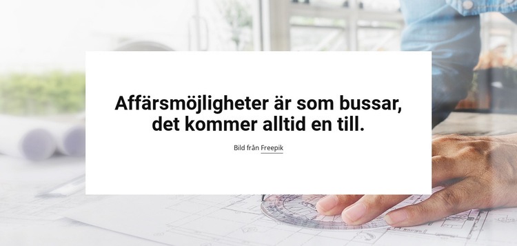 Affärsmöjligheter CSS -mall