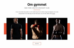 Om Gymmet - Mall För Webbdesign