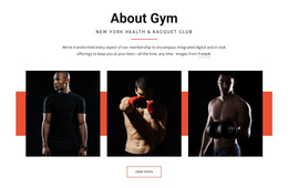 About Gym - Website Template