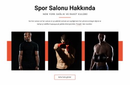Spor Salonu Hakkında - Web Sitesi Şablonları