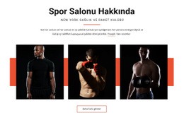 Spor Salonu Hakkında Için Çarpıcı Web Tasarımı