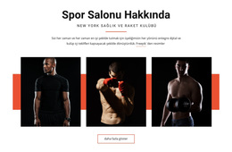 Spor Salonu Hakkında - Duyarlı WordPress Teması