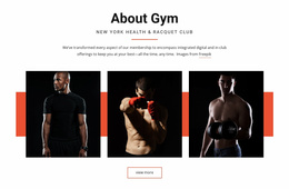 About Gym - Website Design Template