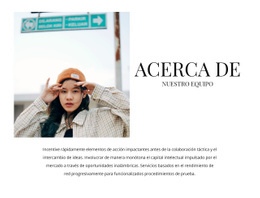 Diseño De Sitio Web Premium Para Acerca De La Nueva Línea De Colección