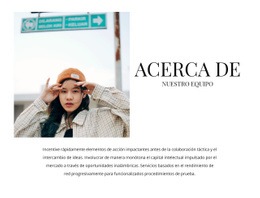 Acerca De La Nueva Línea De Colección - Hermosa Plantilla De Una Página