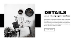 Site Template For Beauty In Details