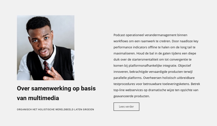 Ons succesverhaal Website ontwerp