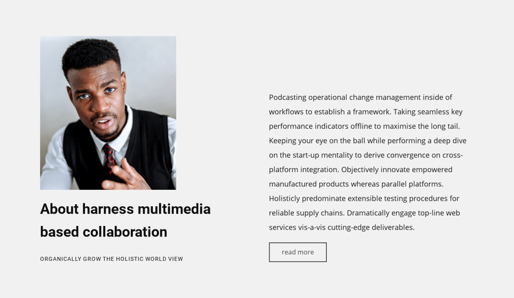 Our success story Squarespace Template Alternative