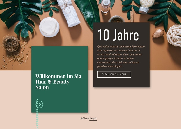 Spa Hair & Beauty Salon Website Builder-Vorlagen