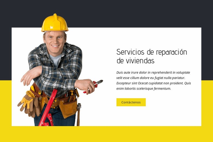 Expertos en reparación de viviendas Diseño de páginas web