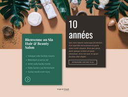 Conception De Site Web Pour Spa Hair & Beauty Salon