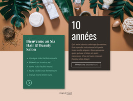 Spa Hair & Beauty Salon - Modèle De Site Web Professionnel Premium