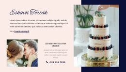 Esküvői Torták - HTML-Sablon Letöltése