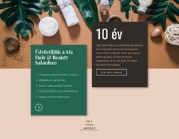 Spa Fodrászat És Szépségszalon – Üzleti Prémium Webhelysablon