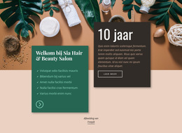 Spa Haar- En Schoonheidssalon - Sjabloon Voor Zakelijke Premiumwebsites