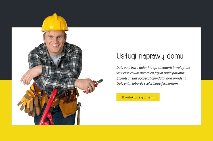 Eksperci od napraw domowych Projekt strony internetowej