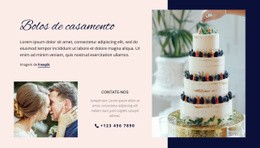 Página Inicial Do Produto Para Bolos De Casamento