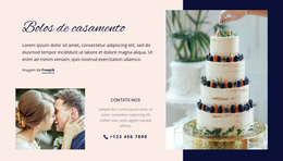 Bolos De Casamento Tema WordPress