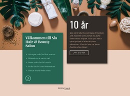 Spa Hair & Beauty Salon - Webbplatsmall För Företagspremium