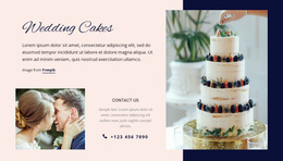 Wedding Cakes - Simple Website Template