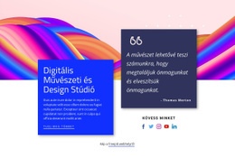 Digitális Márkákat, Termékeket És Élményeket Építünk – Prémium Elemek Sablon