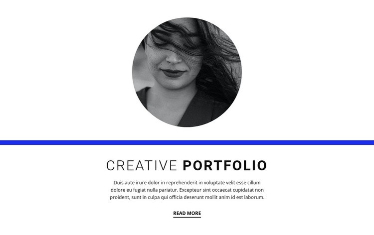 Kreativní portfolio Html Website Builder