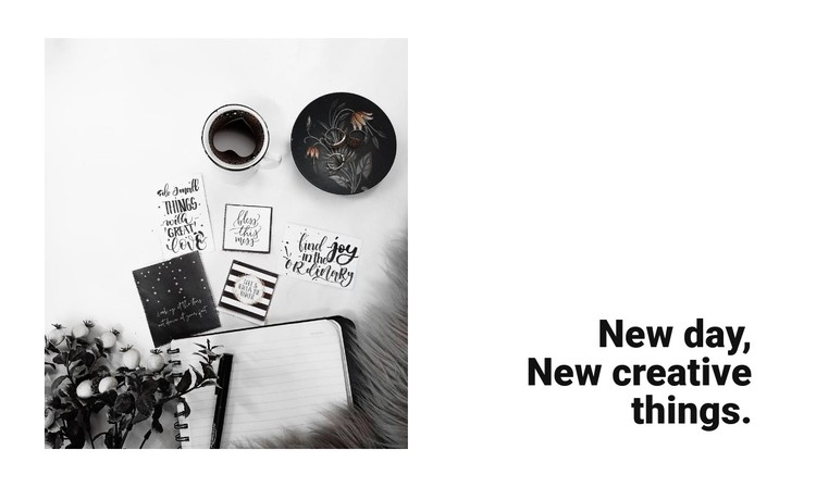 New creative things CSS Template