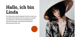 Hallo, Ich Bin Linda Einfache CSS-Vorlage