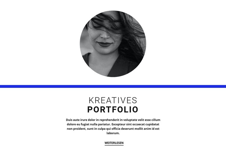 Kreatives Portfolio CSS-Vorlage