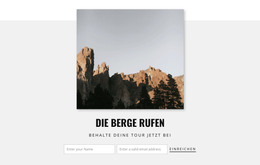 Webdesign Für Berge Rufen