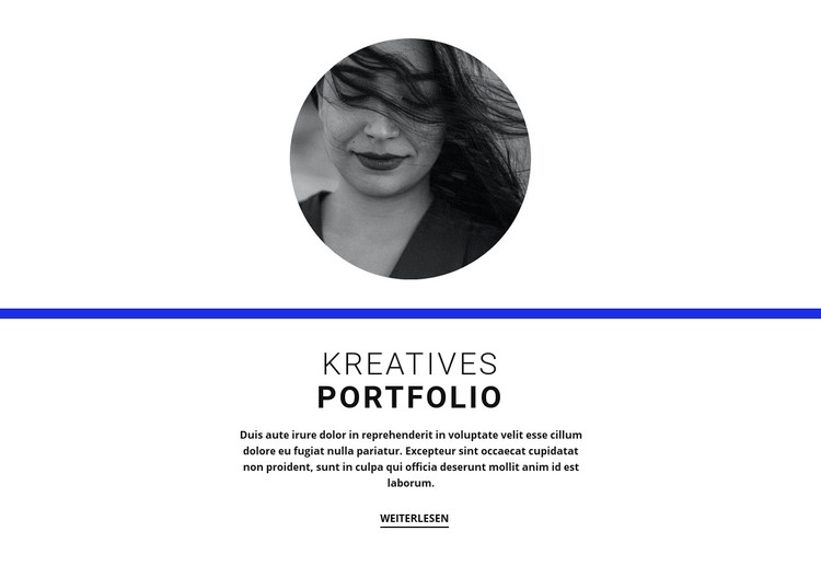 Kreatives Portfolio WordPress-Theme