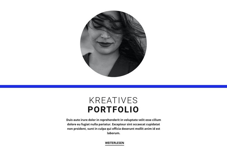 Kreatives Portfolio Landing Page