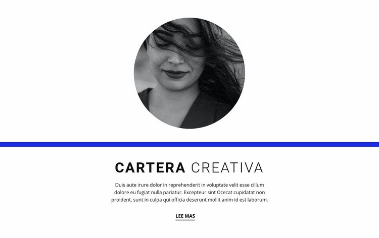 Portafolio creativo Creador de sitios web HTML