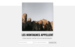 Conception Web Gratuite Pour Les Montagnes Appellent