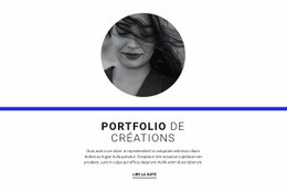 Portfolio Créatif - Modèle HTML5