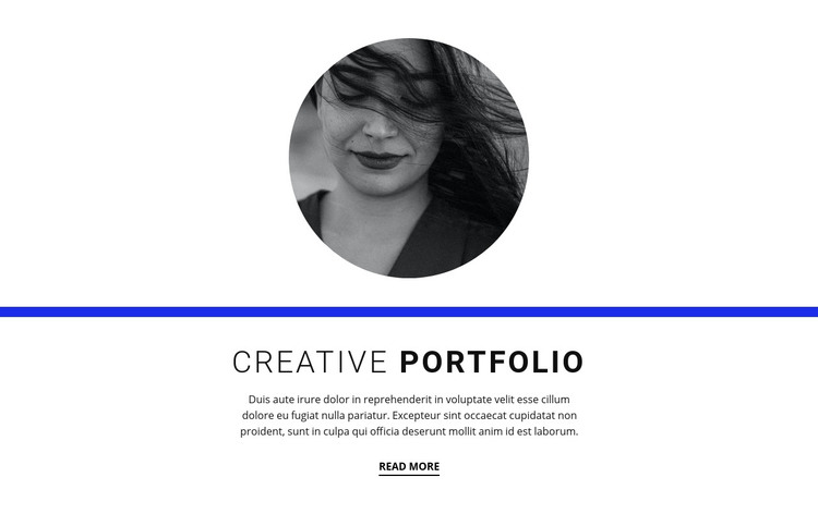 Creative portfolio Homepage Design