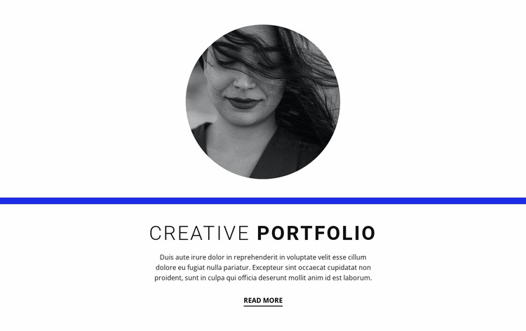 Creative portfolio Html Website Builder